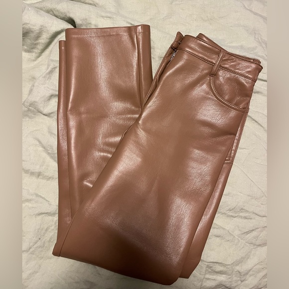 Aritzia Wilfred Melina Vegan Leather Pants size 0 - Picture 2 of 3